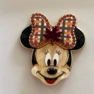 Disney BaubleBar Minnie Mouse Fall Maple Stud Earrings NEW in Box